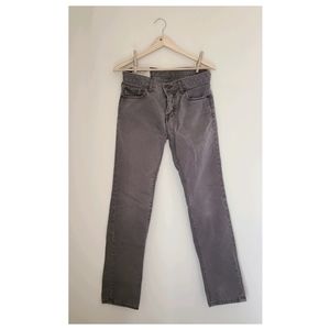 AF button fly pants in grey